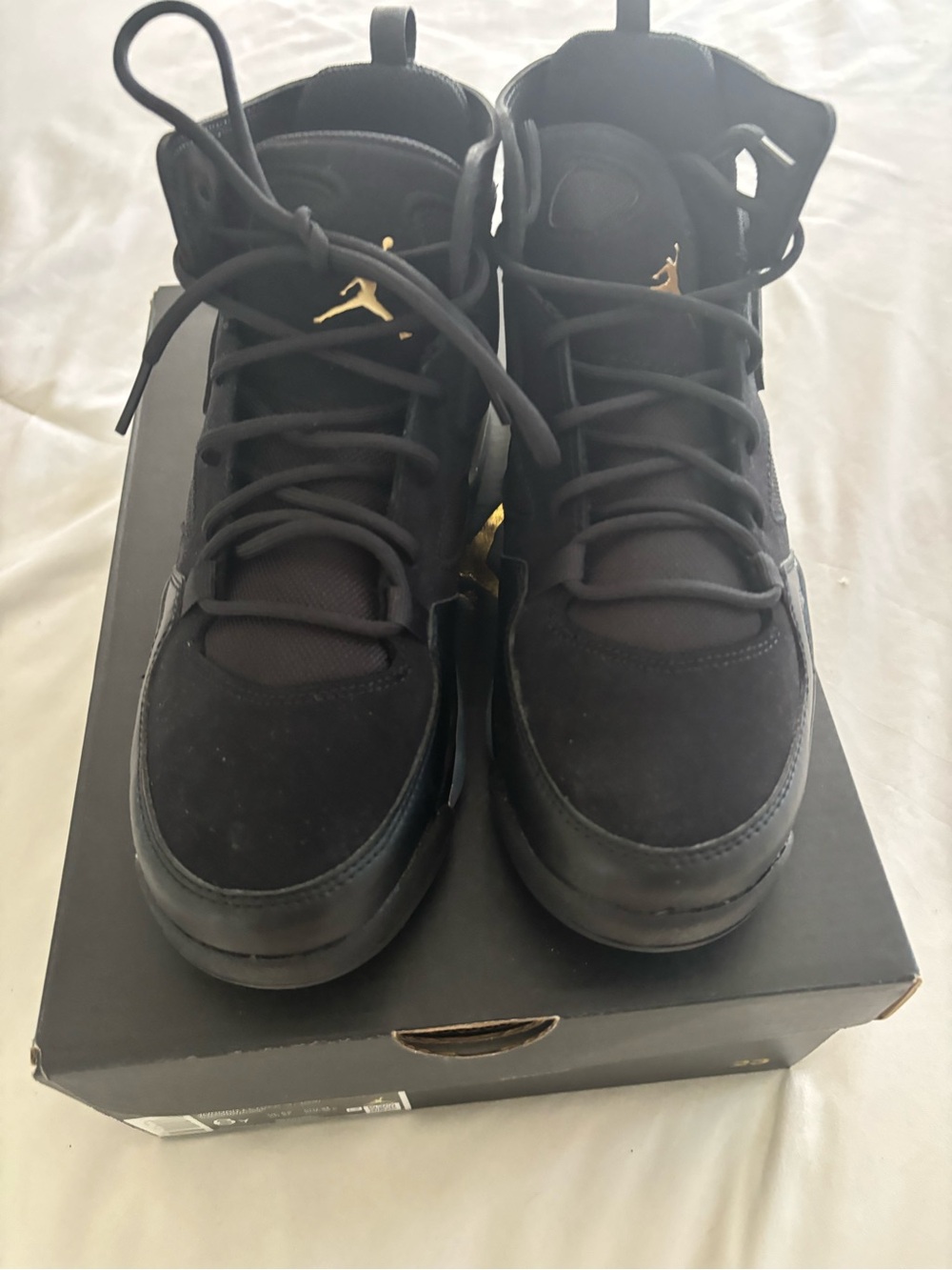 Jordan Men’s Black High-Top Basketball Shoes flight  club 91